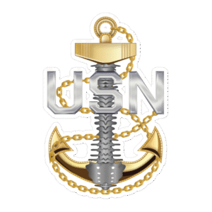 Chief Petty Officer Anchor Sticker V1-Backbone