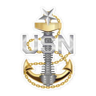 Senior Chief Petty Officer Backbone Anchor Sticker
