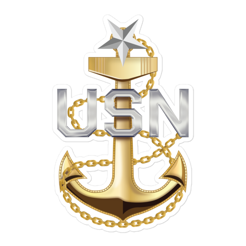 Senior Chief Petty Officer Anchor Sticker V1