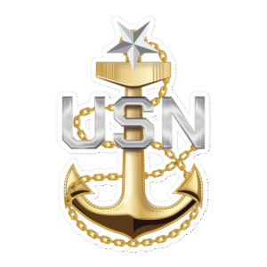 Senior Chief Petty Officer Anchor Sticker V1