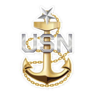 Senior Chief Petty Officer Anchor Sticker