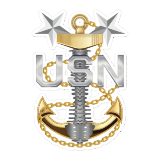 Master Chief Petty Officer Backbone Anchor Sticker