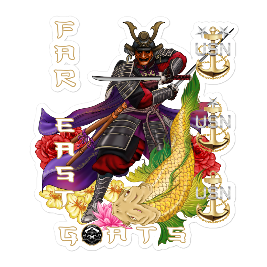 Far East Goats Samurai Sticker