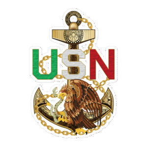 Chief Petty Officer Anchor Sticker V1-Mexican Themed