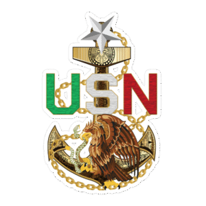 Senior Chief Petty Officer Anchor Sticker V1-Mexican Themed