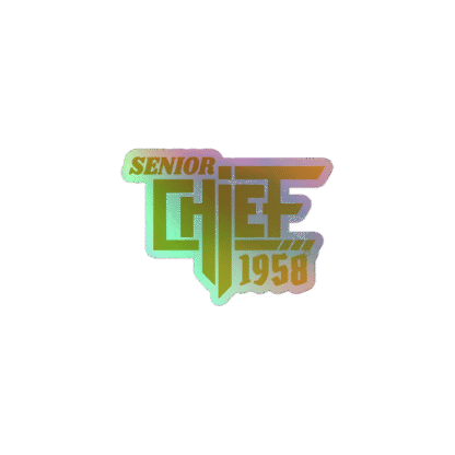Senior Chief Holographic Stickers - Image 2