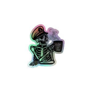Skeleton Joe Holographic stickers