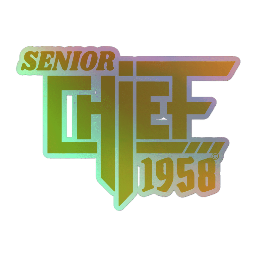 Senior Chief Holographic Stickers