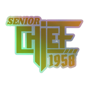 Senior Chief Holographic Stickers