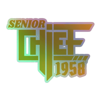 Senior Chief Holographic Stickers
