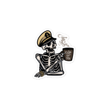 Skeleton Joe Die-Cut Stickers - Image 2