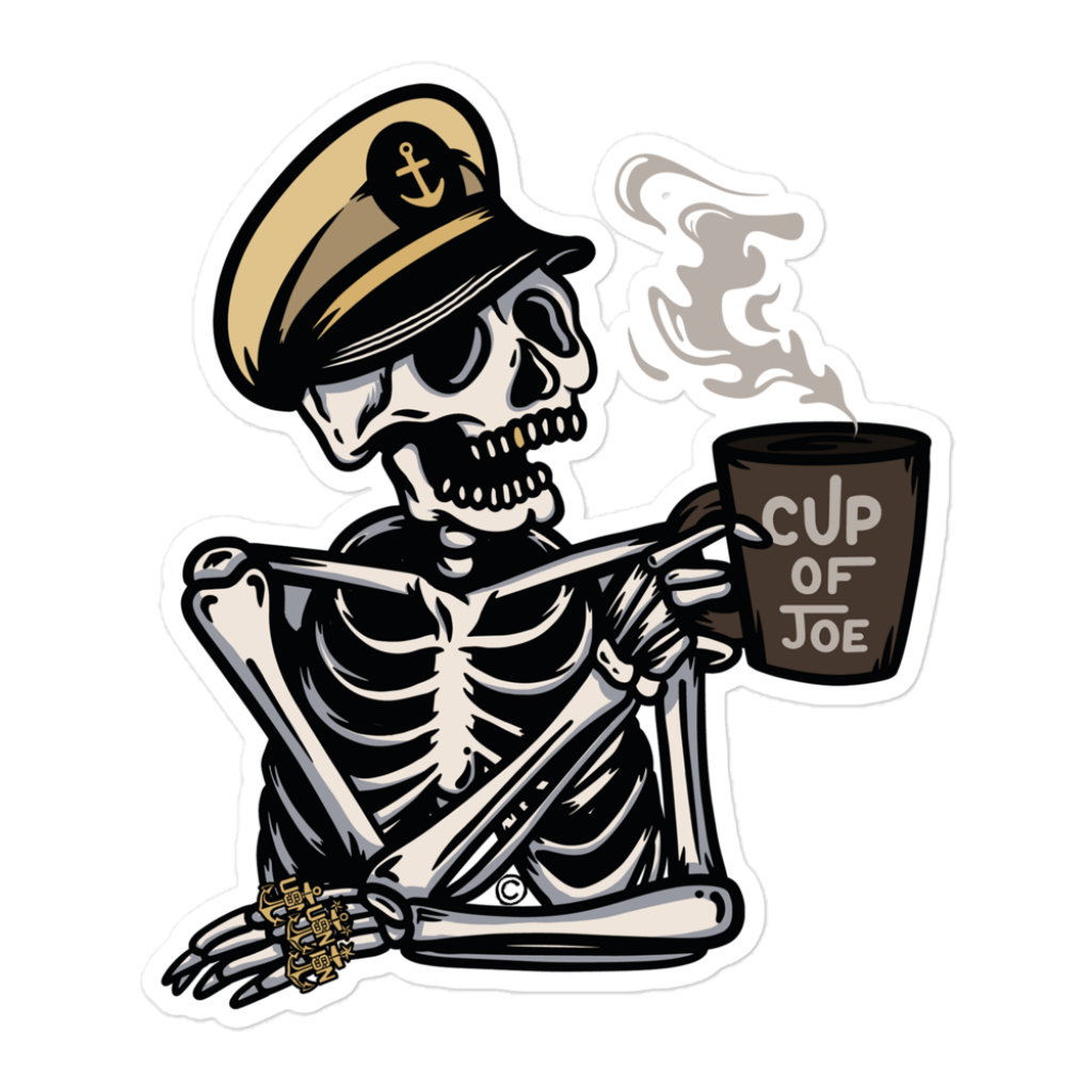 Skeleton Joe Die-Cut Stickers