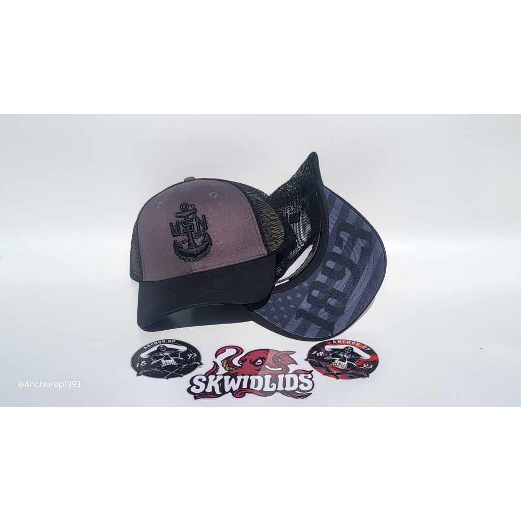 Black & Gray Trucker Snapback