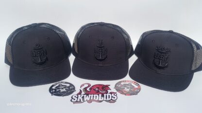 Black on Black Trucker Snapback - Image 2