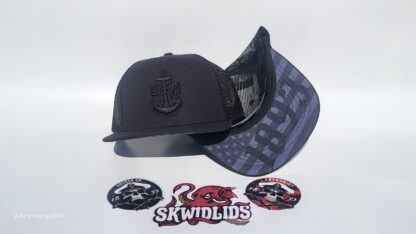 Black on Black Trucker Snapback - Image 3