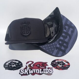 Black on Black Trucker Snapback