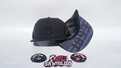 Black on Black Trucker Snapback - Image 4