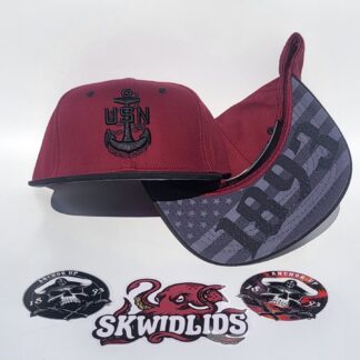Black & Cardinal Snapback