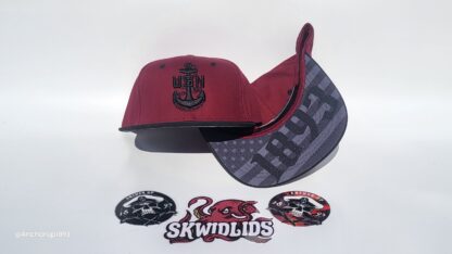 Black & Cardinal Snapback