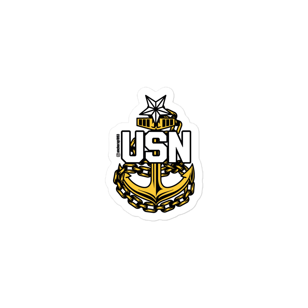 Senior Chief Petty Officer Anchor Sticker V2 - Image 2