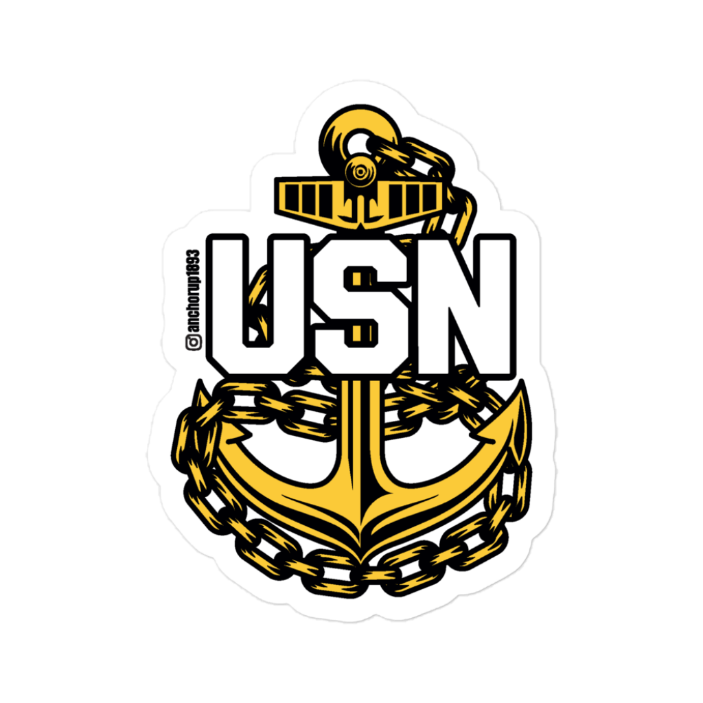 Chief Petty Officer Anchor Sticker V2