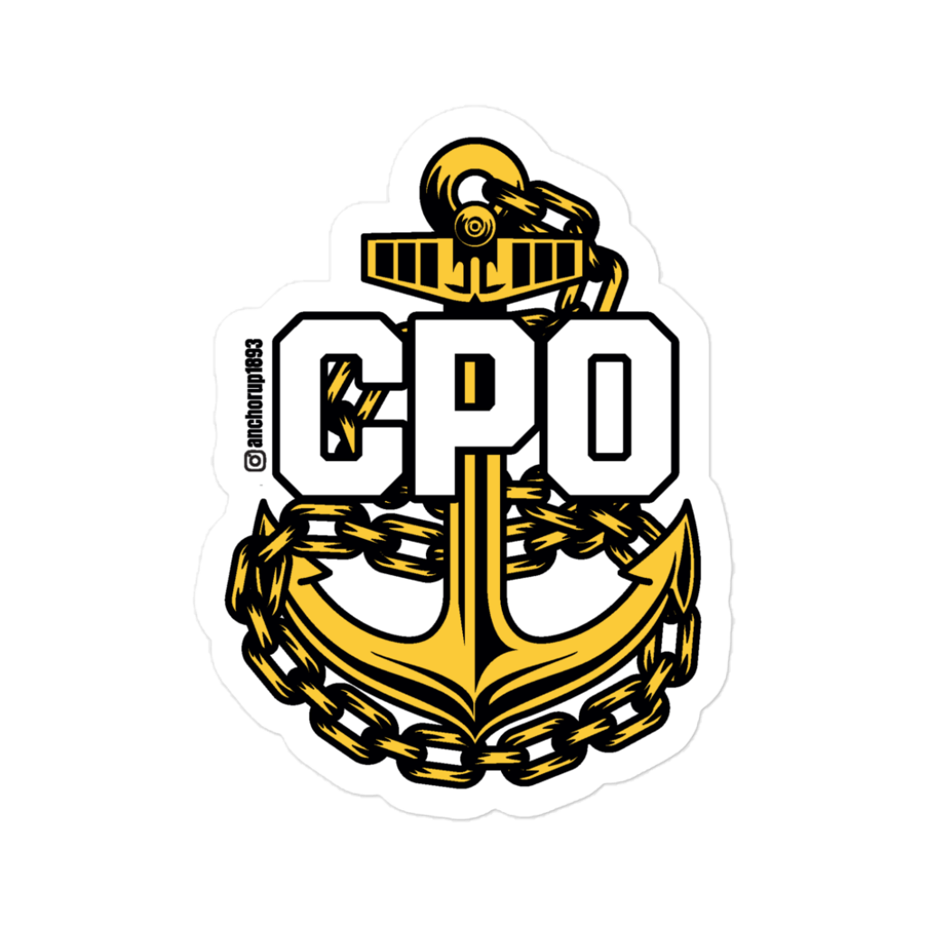 Chief Petty Officer Anchor Sticker V3