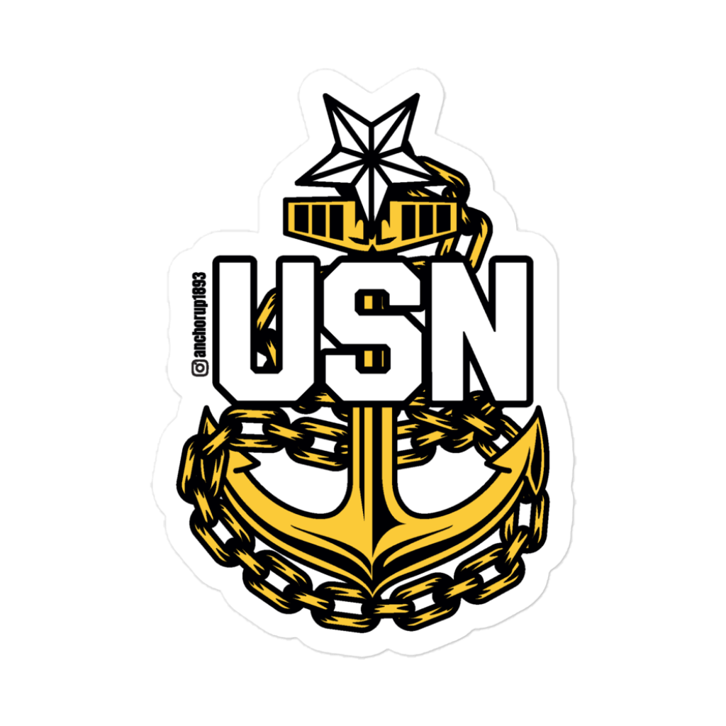 Senior Chief Petty Officer Anchor Sticker V2