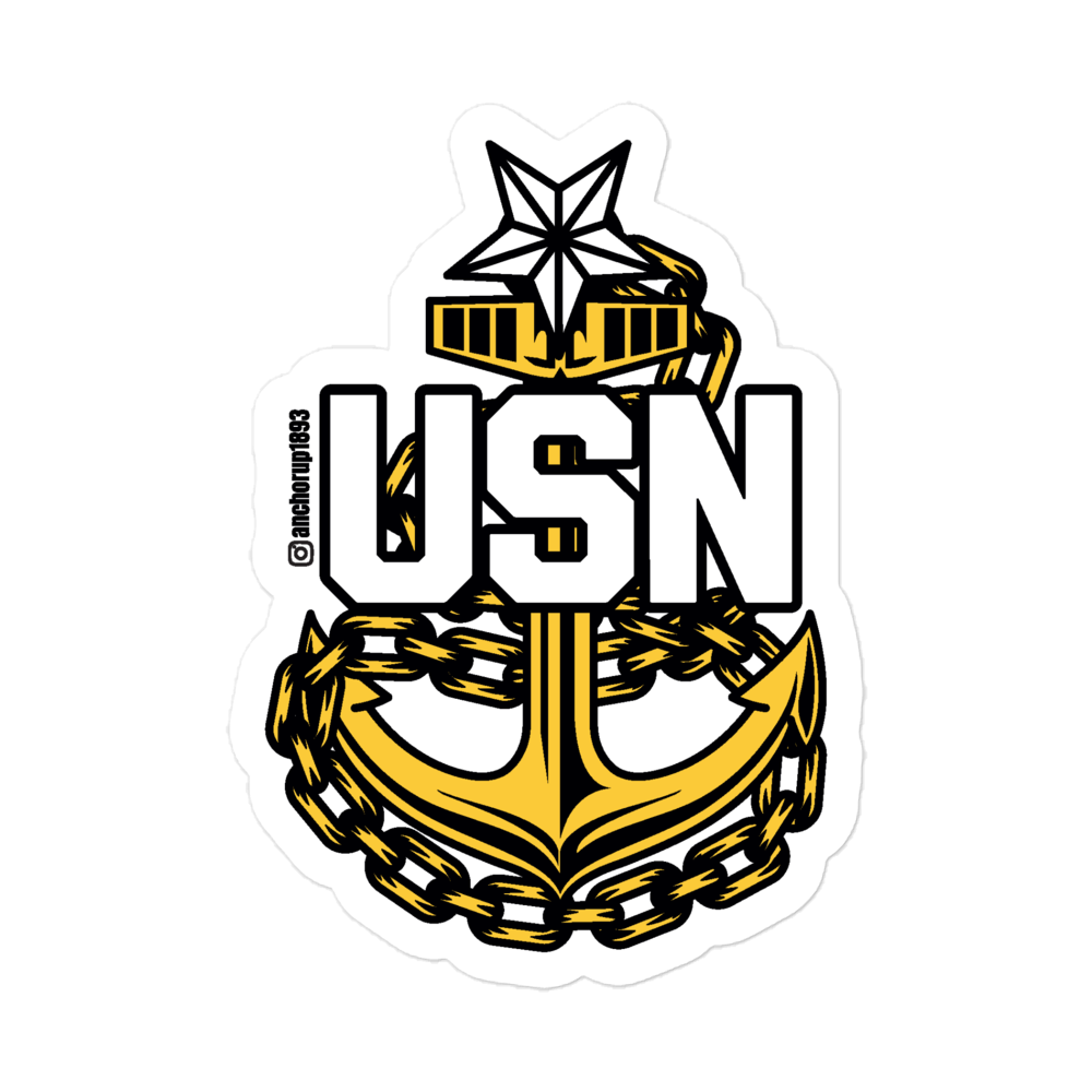 Senior Chief Petty Officer Anchor Sticker V2