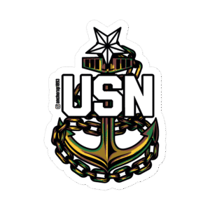 Senior Chief Petty Officer Anchor Sticker V2-Camo