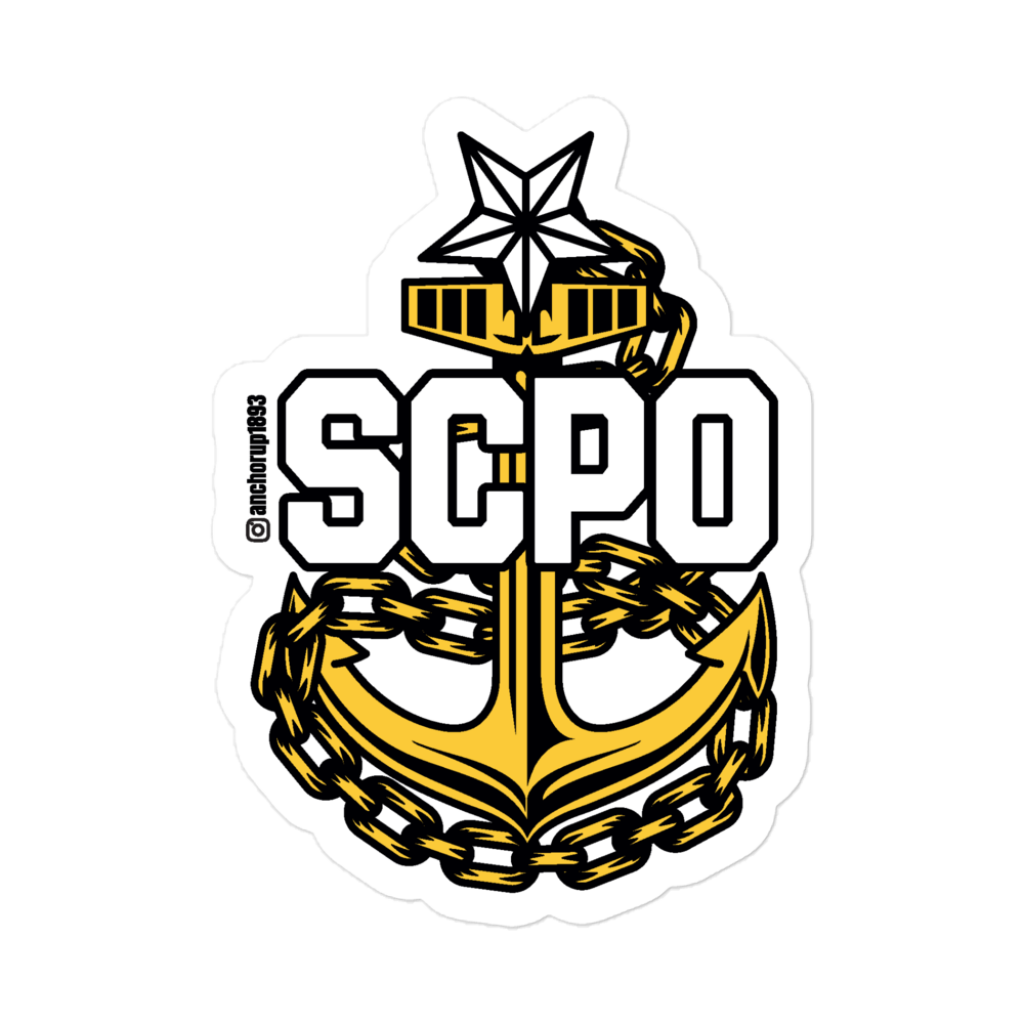 Senior Chief Petty Officer Anchor Sticker V3