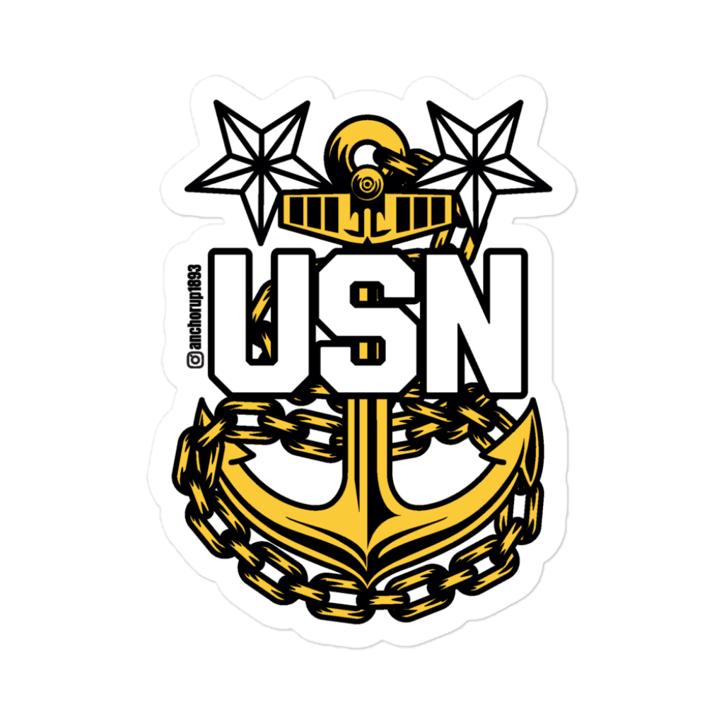 Master Chief Petty Officer Anchor Sticker V2