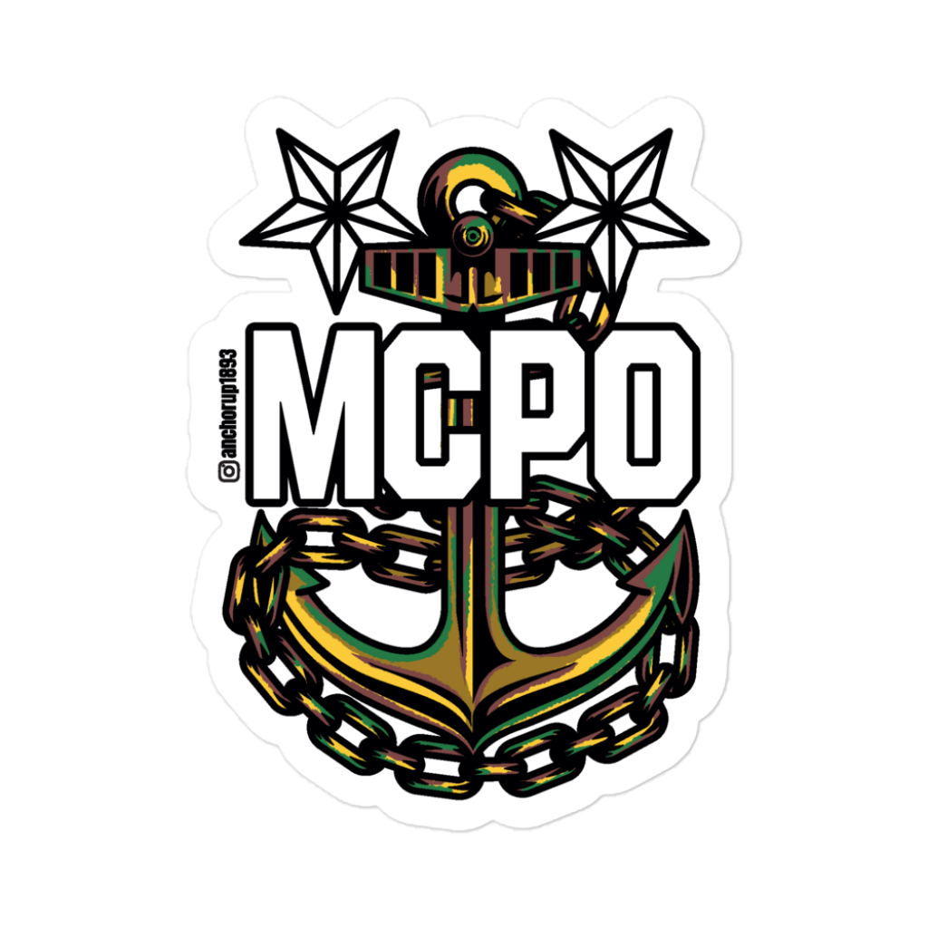 Master Chief Petty Officer Anchor Sticker V3-Camo