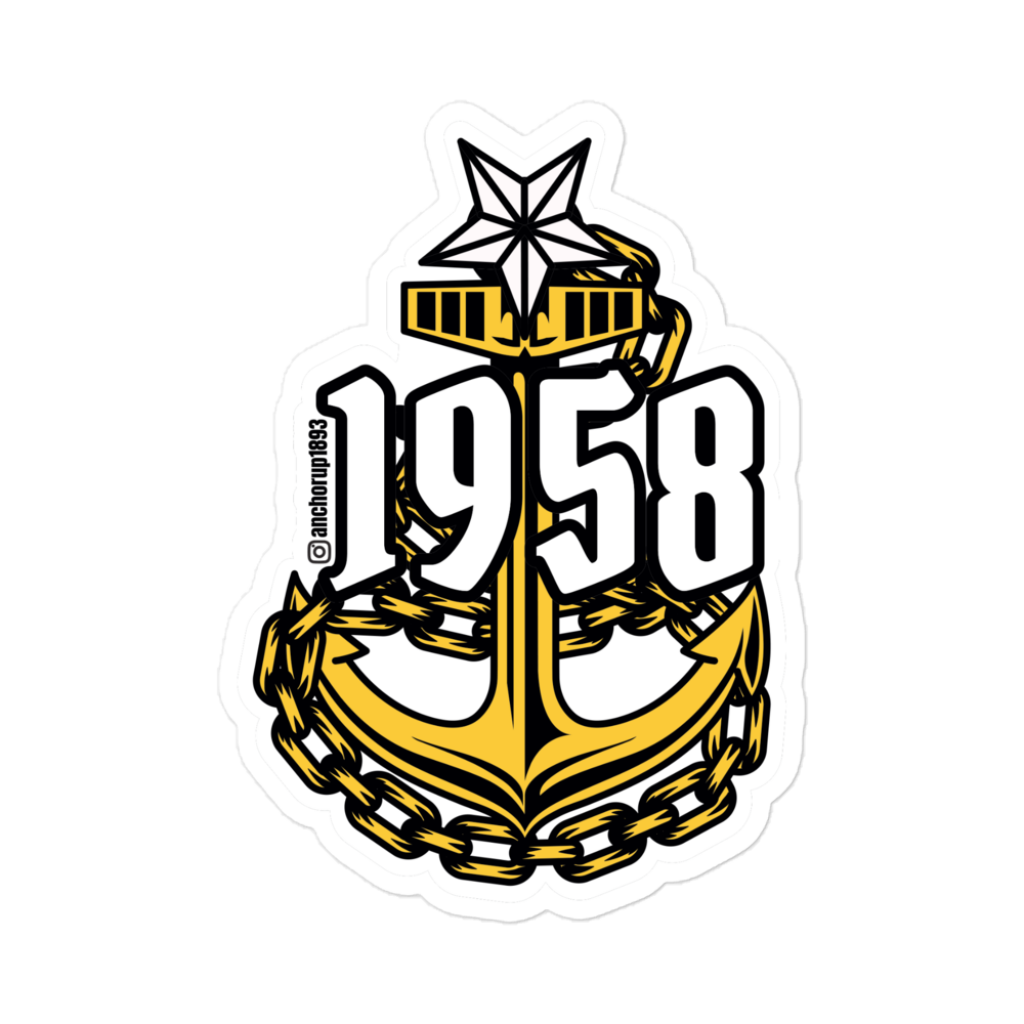 Senior Chief Petty Officer Anchor Sticker V5