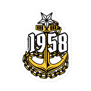 Senior Chief Petty Officer Anchor Sticker V5