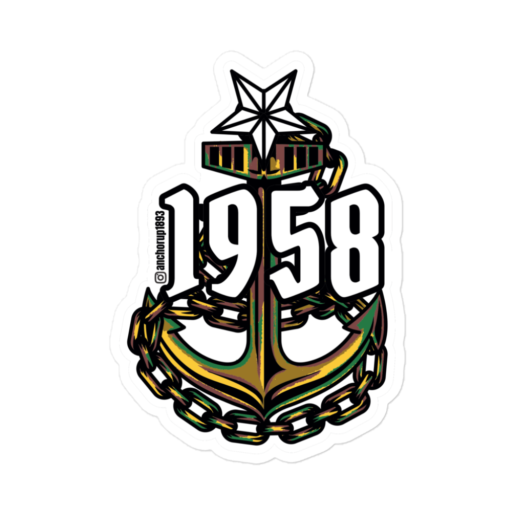 Senior Chief Petty Officer Anchor Sticker V5-Camo